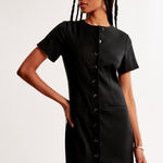 Abercrombie & Fitch  NEW Women's Mara Short-Sleeve Mini Vest Dress Black‎ Size XL Photo 0