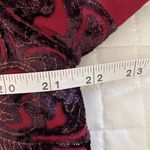 Coldwater Creek  Woman’s Burgundy Cardigan  Paisley Long sleeve Vintage size PL Photo 3