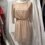 Everly  Womens Small 3/4 Sleeve Dress Peach Print Cute Kidcore‎ Boutique Photo 10