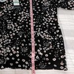 Karl Lagerfeld  Black and White Floral Blouse NWOT Photo 6