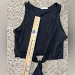 Illa Illa  Black Cross Tie Tank Top, size‎ L Photo 4