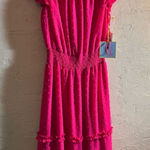 CeCe  Hot Pink NWT Ruffled Maxi Dress Photo 0