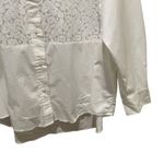 Gap Lace Bib Big Shirt Button Down Optic White Women’s Plus Size XXL NWT Photo 7