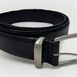 Ralph Lauren Lauren  Belt Size 34 Black Solid Brass Buckle Italian Leather Photo 0