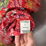 Ulla Johnson Aspen red floral hibiscus tiered maxi skirt with pockets Photo 10