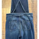 Mother The Swooner Weekender Flared Overalls Size 28 Blue Photo 9
