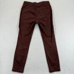 Free People ‎ Faux Suede Leggings Size 26 Burgundy Brown Fitted Pants Women Photo 9