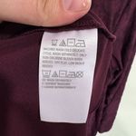 Susan Graver Burnout Jacquard Knit Top Vintage Wine 1X Petite Whimsygoth Romance Photo 5