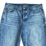 American Eagle  Tom Girl Women’s Jeans Size 14 Cotton
High Rise Button Fly Blue Photo 1