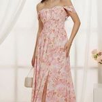 Grace Karin NEW Floral Flowy A Line Maxi Smocked Off Shoulder Dress 2X Photo 2