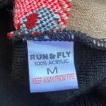 Run & Fly Mushroom Mini Crop Sweater Vest Made in England Toadstool Black Size M Photo 4
