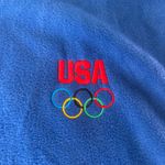 USA Olympics Women's Vest Fleece Full Zip‎ Sleeveless Jacket Blue Patriotic L Size L Photo 4