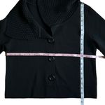 CAbi Womens Size Small Black Jackie O Cropped Cardigan Sweater Wool Blend Photo 3