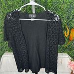 Requirements Black Scallop Crochet Cardigan Photo 0