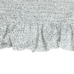 Gaze One Shoulder Asymmetrical Top‎ Gray White Ruching Ruffle Size Medium NWT Photo 2