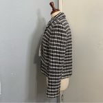 ZARA  Luxury Ecru/Black Textured Long Sleeves Lapel Collar Short Blazer Sz M Photo 13