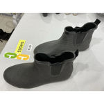 Womans Cougar Pull On Ankle Rain Boots 11 Black Rubber Stretch Photo 2