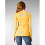 Ed Hardy Y2K  by Christian Audigier Long Yellow T Shirt Size Small Photo 1