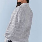 Francesca's Moriah Tweed Light‎ Blue Shacket NWT Photo 1