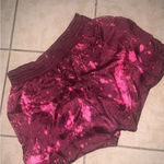 Free People  boho acid high waisted satin embroidered tie dye shorts fall casual Photo 1