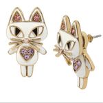 Betsey Johnson Betsy Johnson Enamel Cat Earrings Photo 6