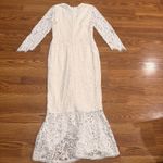 Alexis Off white lace midi Nadege Mermaid bride dress size small Photo 3