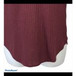 Chaser Burgundy Wisteria Waffle Print Thermal Top size Small Photo 9