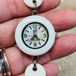 Victoria Wieck Women's White Onyx Watch, Mother of Pearl, Charm Bracelet, Silver Photo 1