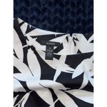 Alfani Black White Belted Dress Button Front Midi Sleeveless Size 14 NWT Photo 3