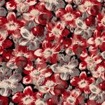 Jones New York | Floral Mesh Stretch Top with 3/4 Length Sleeves | XL Photo 4