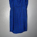 Roxy Blue Black Checkered Slip Dress Women’s XS Adjustable Strap Casual Photo 5