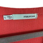 Maurice's Salmon Coral Pink 3/4 Sleeve Lace V-Neck Lined Shift Dress Size L Photo 5