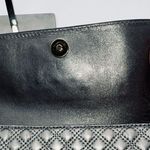 Marc Jacobs  Made in Italy Metallic Quilted Leather Faux Lock Front Wristlet Photo 12