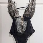 ZARA lace tulle bodysuit black size Small Photo 0