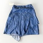 H by Halston HALSTON Skirt Blue Hi Low Medium Womens Zip NWT Lyocell Lightweight Jean $89 Photo 1