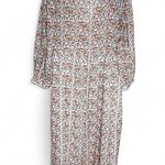 Daughters Of India Binita Apricot Maxi Dress Sz XL Orange Photo 2