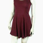 Urban Outfitters UO Silence + Noise Wine Fit Flare Open Back Dress Photo 2