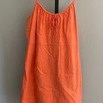 BP Orange Linen Blend Sleeveless Mini Dress Size Large Photo 0