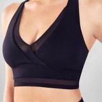 Fabletics BNWOT Lola Black Mesh Wrap Sports Bra Size XS Photo 2