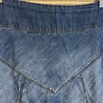 Lauren Ralph Lauren Vintage Y2K Western Style Faded Cotton Denim Midi Skirt 10 Blue Photo 5