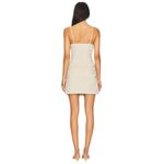 SOVERE Tova Mini Dress in Cafe Latte Small New Womens Linen Mini Tan Photo 1