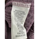 Umgee  Top Women Purple Floral Thermal Long Sleeve Boho Size Medium Raglan Photo 6