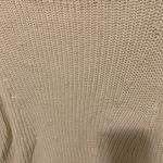 Banana Republic Cream Ribbed Knit 100% Cotton Crewneck Sweater Size XS EUC Photo 3