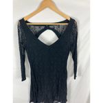 American Eagle  Black Lace Long Sleeve Dress Size Medium Photo 1
