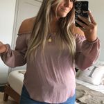 off the shoulder flowy top Pink Size M Photo 1