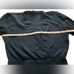 St. John Women's navy blue Wrap Sweater Top Size M Long Sleeve Casual Photo 5