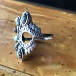 Royston Blue Horizon Turquoise Sterling Silver Native American Style Ring Size 6 Photo 7