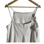 Madewell Goldie White Linen Square Neck Sleeveless Midi Dress Size 12 Photo 6