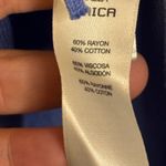  Poncho Women's One Size Fringe Casual Office Blue Purple Chicos OS Photo 2