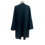 APC A.P.C. Dress Shift Box Pleat Flared Sleeve Wool Teal Blue Size 38 US 4 6 Photo 7